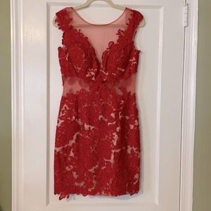 Jovani red cocktail dress. Size 8.